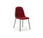 Quatuor De Chaises Rouge Tissu/métal - Comete