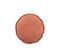 Coussin Rond Mia Dentelles Coton Marron - L 40 X L 40 X H 0 Cm