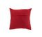 Coussin Femme Cuir Noir/rouge/beige - L 45 X L 45 X H 4 Cm