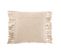 Coussin Carre Losange Coton Polyester Crème - L 50 X L 50 X H 10 Cm