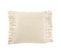 Coussin Carre Losange Coton Polyester Beige - L 50 X L 50 X H 10 Cm