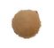 Coussin Rond Velours Coton/lin Beige/ocre - L 50 X L 50 X H 5 Cm