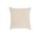 Coussin Bord Court Coton/lin Blanc - L 45 X L 45 X H 4 Cm