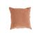 Coussin Bord Court Coton/lin Rouille - L 45 X L 45 X H 4 Cm