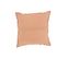 Coussin Bord Court Coton/lin Rouille - L 45 X L 45 X H 4 Cm