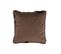 Coussin Alpha Carre Polyester Marron - L 43 X L 42 X H 10 Cm