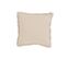 Coussin Bord Long Coton/lin Beige/gris - L 45 X L 45 X H 4 Cm