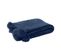 Plaid Pompon Polyester Bleu - L 173 X L 126 X H 1 Cm