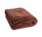 Plaid Cutie Polyester Marron Clair - L 180 X L 130 X H 3 Cm