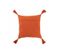 Coussin Floches Carre Coton Orange - L 45 X L 45 X H 3 Cm