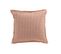 Coussin Gaufre Coton Rose Clair - L 50 X L 50 X H 3 Cm