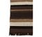 Plaid Ethnique Coton Marron/noir/beige - L 90 X L 150 X H 1 Cm