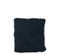 Coussin Macrame Carre Coton Bleu - L 45 X L 45 X H 4 Cm