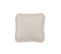 Coussin Franges Carre Coton Blanc - L 45 X L 45 X H 3,5 Cm