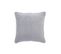 Coussin Ourlet Coton Blanc/gris 45x45cm - L 45 X L 45 X H 1 Cm