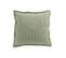 Coussin Gaufre Coton Vert Clair - L 50 X L 50 X H 4 Cm