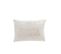 Coussin Rectangulaire Miroirs Velours Blanc - L 50 X L 33 X H 8 Cm