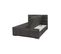 Lit Coffre Boxspring 140x200 Tissu Noir - Kincs