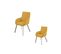 Duo De Fauteuils Tissu/métal Jaune - Garana