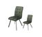 Duo De Chaises Matelassées Tissu/métal Vert - Helia