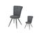 Duo De Chaises Tissu/métal Anthracite - Garana