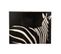Cadre Rectangulaire Zebre Cuir Noir/blanc - L 120 X L 1,3 X H 90 Cm