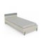 Lit 90x190/200 Bois Beige/vert - Sasha - L 97 X L 205 X H 67 Cm