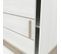 Buffet 3 Tiroirs 2 Portes Coulissantes Blanc/chêne - Pure - L 200 X L 45 X H 89 Cm