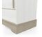 Buffet 3 Tiroirs 2 Portes Coulissantes Blanc/chêne - Pure - L 200 X L 45 X H 89 Cm