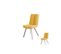 Quatuor De Chaises Tissu Jaune - Anala