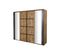 Armoire 2 Portes Coulissantes 217 Cm Bois Tropical - Hades