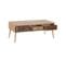 Table Basse 3 Tiroirs Bois/rotin - Biscuit
