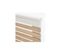 Lit Complet 140x190 Blanc/bois - Shaida