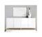 Buffet 4 Portes Laqué Blanc Brillant - Trevise