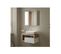 Meuble Sous-vasque Suspendu 79 Cm Chêne Naturel + Vasque + Miroir LED - Ischia