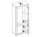 Armoire 4 Portes Chêne/gris - Cracovie - L 91 X L 54 X H 194 Cm