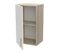 Meuble Haut De Cuisine 40 Cm 1 Porte Blanc/chêne - Abinci - L 40 X L 30 X H 70 Cm