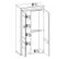 Armoire 100 Cm 2 Portes Battantes Blanc/chêne à LED - Kiele - L 100 X L 39 X H 195.5 Cm