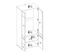 Armoire 4 Portes Battantes Chêne Miel - Cospri - L 84 X L 53.5 X H 192 Cm