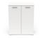 Buffet 2 Portes Blanc Mat - Zily - L 80 X L 35 X H 101 Cm