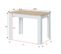 Table D'appoint Blanc/chêne Clair - Cartia - L 109 X L 67 X H 78 Cm