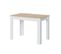 Table D'appoint Blanc/chêne Clair - Cartia - L 109 X L 67 X H 78 Cm