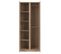 Armoire 2 Portes Battantes Chêne Clair - Qiz - L 78 X L 52 X H 194 Cm