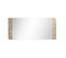 Buffet 3 Portes Battantes + Miroir Blanc Brillant/or - Nahesa