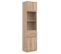 Colonne 2 Portes Battantes 1 Tiroir Chêne Clair - Qiz - L 47.5 X L 37 X H 194 Cm