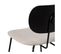 Quatuor De Chaises Tissu Beige/bois Noir - Moderna