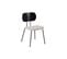 Quatuor De Chaises Tissu Beige/bois Noir - Moderna