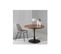 Table De Repas Ronde Bois/noir 100 Cm - Aritio