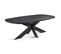 Table De Repas Ovale 200 Cm Bois Noir - Unys