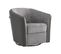 Fauteuil Cabriolet Pivotant Tissu/simili Cuir Gris - Jacques